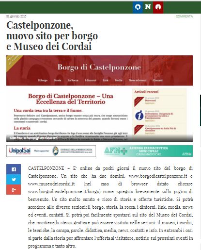 OglioPoNews del 31 gennaio 2016